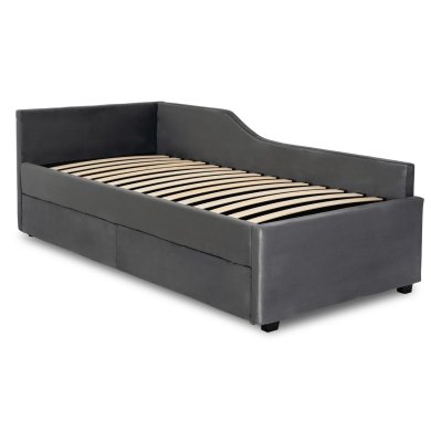 Ліжко Mebel Elit JONAS Welur 90x200 см Сірий - 2 Ліжко Mebel Elit JONAS Welur 90x200 см Сірий ME.JONAS/90/CP/V/LOZZPOJ фото - 2