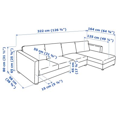 IKEA VIMLE (ИКЕА ВИМЛЕ) 09306708 фото - 8