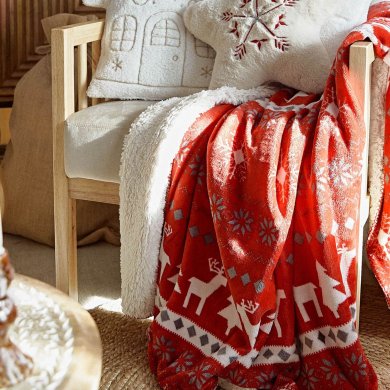 Плед Homla LUMI 150x200 см Червоний 200949 фото - 5