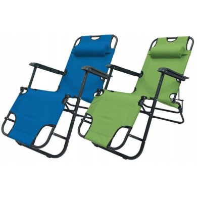 Складной шезлонг Kontrast RIVIERA Зеленый - 2 Складной шезлонг Kontrast RIVIERA Зеленый 5.03.27396 фото - 2