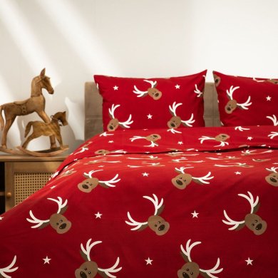 Комплект постільної білизни Homla REINDEER 140x200 Принт - 8 Комплект постільної білизни Homla REINDEER 140x200 Принт 231410 фото - 8