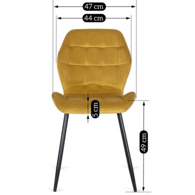 Обеденный комплект мебели Mebel Elit HARRY LUCKY | Дуб крафт / Черный / Горчичный - 17 Обеденный комплект мебели Mebel Elit HARRY LUCKY | Дуб крафт / Черный / Горчичный HARRY/DC/CZ/S/LUCKY/CU/V/Z4/K фото - 17