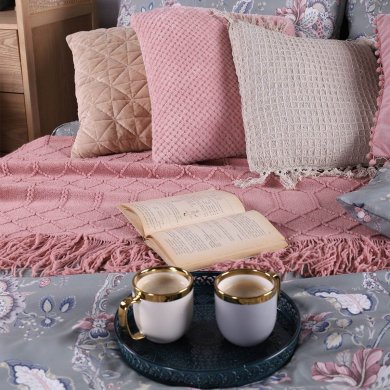 Декоративна наволочка Homla NOAH 45х45 см Розовый - 3 Декоративна наволочка Homla NOAH 45х45 см Розовый 210334 фото - 3