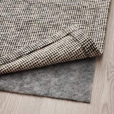 IKEA Ковер TIPHEDE 80x150 см Черный (ИКЕА ТИФЕД) 20528878 фото - 3