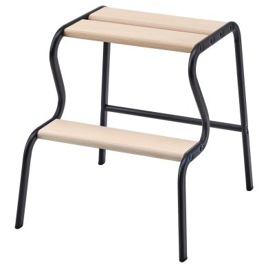 IKEA Табурет-лестница GRUBBAN Черный (ИКЕА GRUBBAN) 50472950