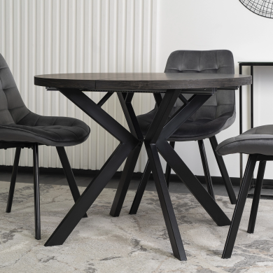 Розкладний обідній стіл Mebel Elit LUKAS Чорний ME.LUKAS/CZ/S фото - 7