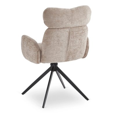 Обідній стілець поворотний Mebel Elit ALVARO Boucle Бежевий ME.ALVARO/BZ/TB/K фото - 4