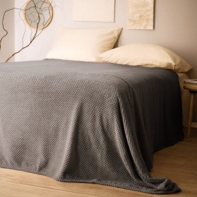 Покривало Homla NOAH 220x240 см Сірий 161017 фото - 2