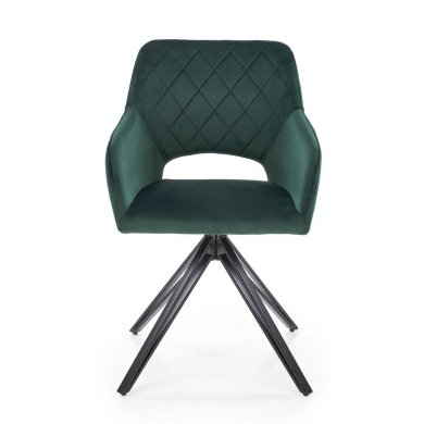 Обідній стілець поворотний Halmar K535 Темно-зелений V-CH-K/535-KR-C.ZIELONY фото - 5