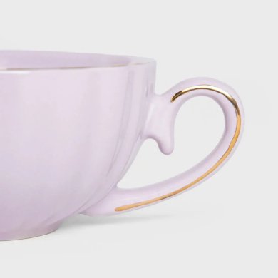 Чашка с блюдцем Homla MINA 200 мл Фиолетовый 238981 фото - 3