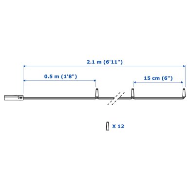 IKEA Гирлянда LEDFYR (ИКЕА LEDFYR) 30421023 фото - 3