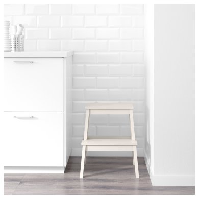 IKEA Табурет-сходи BEKVAM Білий (ИКЕА BEKVÄM) 40178888 фото - 3