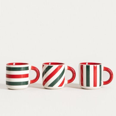 Набор кружек Homla AUREVIA 100 мл 3 шт Принт 241780