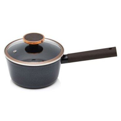Сотейник із кришкою Duka Noble Cook 1800 мл | Чорний/Бронзовий 2220044 фото - 2