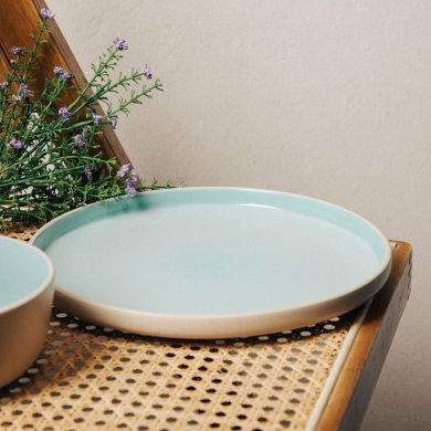 Обеденная тарелка Homla LABRA 26 см Голубой 243157 фото - 9