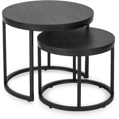 Комплект журнальних столів Mebel Elit MANU 2 шт Чорний - 7 Комплект журнальних столів Mebel Elit MANU 2 шт Чорний ME.MANU/CZ/CZ/L фото - 7