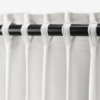 IKEA Штори TIBAST 145x300 см 2 шт Білий (ИКЕА ТИБАСТ) 10396760 фото - 6