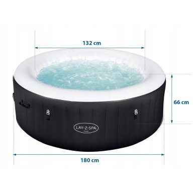 Джакузи Bestway LAY-Z-SPA MIAMI AIRJET 180х66 см Черный BES60001 фото - 16