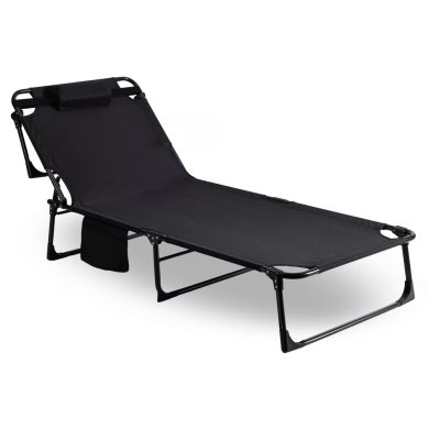Складаний шезлонг Mebel Elit VENUS NEW Чорний - 5 Складаний шезлонг Mebel Elit VENUS NEW Чорний ME.ELGIN/CZ фото - 5
