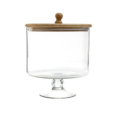 Креманка с крышкой Homla WOOD COLONY 18 см Прозрачный 227291 фото - 4