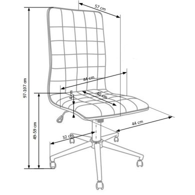 Офісне крісло Halmar Porto Чорний - 3 Офісне крісло Halmar Porto Чорний V-CH-PORTOS-FOT-CZARNY фото - 3