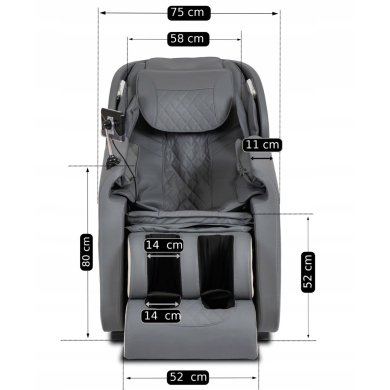 Крісло масажне Mebel Elit SX ULTRA PRO Сірий ME.SXULTRAPRO/P/E/FW фото - 27