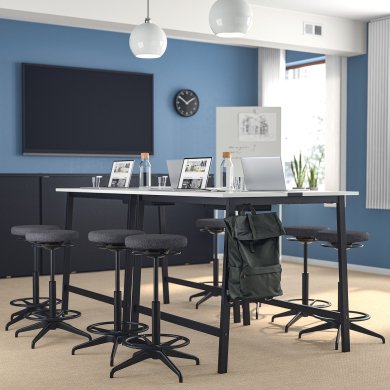 Письменный стол для работы сидя/стоя MITTZON Белый - 9 IKEA Письменный стол для работы сидя/стоя MITTZON Белый (ИКЕА МИЦОН) 09533433 фото - 9