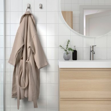 IKEA Халат BJALVEN S/M 100 см Бежевый (ИКЕА БЬЯЛВЕН) 60512979 фото - 5