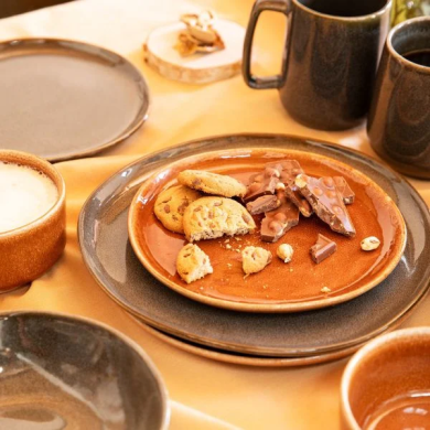 Тарелка десертная Homla MYSTIC 21 см | Янтарный 218727 фото - 4