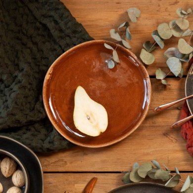 Тарелка десертная Homla MYSTIC 21 см | Янтарный 218727 фото - 5