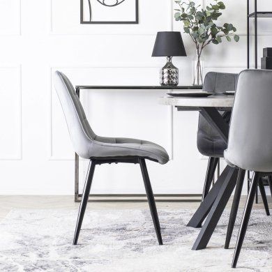 Обеденный стул Mebel Elit RIO Welur Серый - 14 Обеденный стул Mebel Elit RIO Welur Серый ME.RIO/P/V/K фото - 14