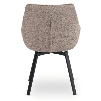 Обеденный стул поворотный Mebel Elit LUNA Boucle Коричневый ME.LUNA/BR/TB/K фото - 4