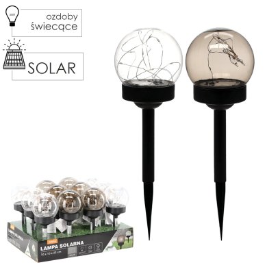 Світильник на сонячній батареї Garden Line CALIA Прозорий - 2 Світильник на сонячній батареї Garden Line CALIA Прозорий SOL4283_proz фото - 2