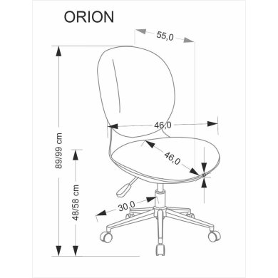 Офісне крісло Halmar ORION Сірий - 11 Офісне крісло Halmar ORION Сірий V-CH-ORION-FOT-POPIELATY фото - 11