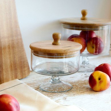 Креманка з кришкою Homla WOOD COLONY 13 см Прозорий - 5 Креманка з кришкою Homla WOOD COLONY 13 см Прозорий 230467 фото - 5