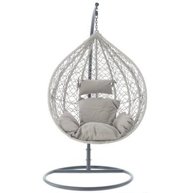 Підвісне крісло-кокон Garden Line FAT1012 Світло-сірий - 2 Підвісне крісло-кокон Garden Line FAT1012 Світло-сірий FAT1012 фото - 2