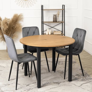 Розкладний обідній стіл Mebel Elit KANTE Дуб - 9 Розкладний обідній стіл Mebel Elit KANTE Дуб ME.KANTE/D/CZ/S фото - 9