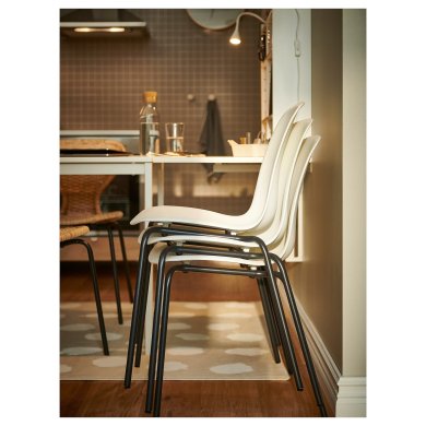 IKEA Обідній стілець LIDAS Білий (ИКЕА ЛИДАС) 69481394 фото - 8