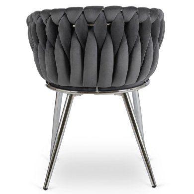 Обідній стілець Mebel Elit SORELLA Welur Сірий - 4 Обідній стілець Mebel Elit SORELLA Welur Сірий ME.SORELLA/P/CH/V/K фото - 4