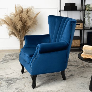 Кресло мягкое Mebel Elit MALLO Welur Синий ME.MALLO/GR/V/FW фото - 8