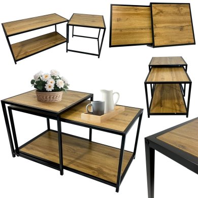 Комплект журнальных столов Kontrast SK121D 2 шт Дуб 6.06.15222