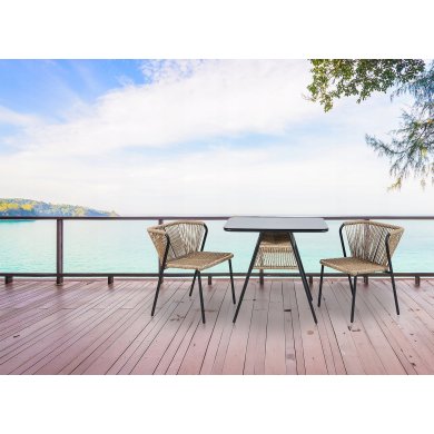 Комплект садових меблів Kontrast ROMA Чорний - 9 Комплект садових меблів Kontrast ROMA Чорний 5.05.12337 фото - 9