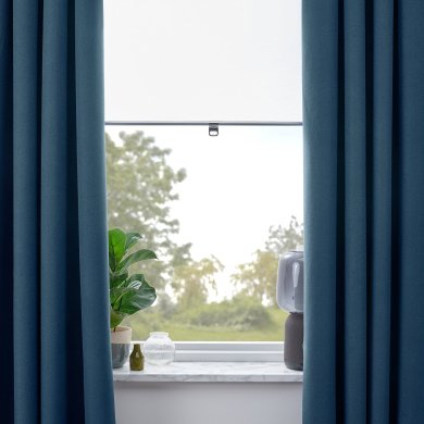 Шторы ROSENMANDEL 135х300 см 2 шт Темно-синий - 5 IKEA Шторы ROSENMANDEL 135х300 см 2 шт Темно-синий (ИКЕА РОЗЕНМАНДЕЛ) 60539064 фото - 5