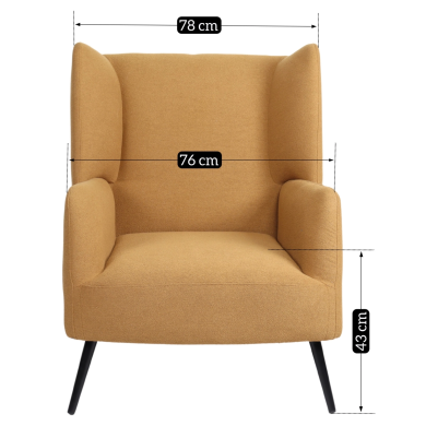 Кресло мягкое Mebel Elit LARSEN Горчичный ME.LARSEN/CU/T/FW фото - 12