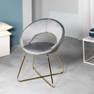 Обідній стілець Homla JARED Welur Сірий 159155 фото - 5