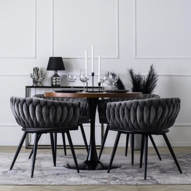 Обеденный стул Mebel Elit EMPOLI Welur Серый - 6 Обеденный стул Mebel Elit EMPOLI Welur Серый ME.EMPOLI/P/V/K фото - 6