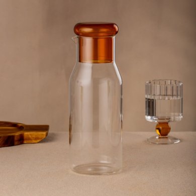 Графін Homla LATTRICE 850 мл Помаранчевий 241580 фото - 4