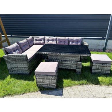 Комплект садових меблів Favora MARINE Сірий - 3 Комплект садових меблів Favora MARINE Сірий WS538 фото - 3