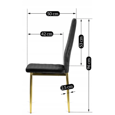 Обеденный стул Mebel Elit GAVI Черный ME.GAVI/CZ/V/K фото - 6