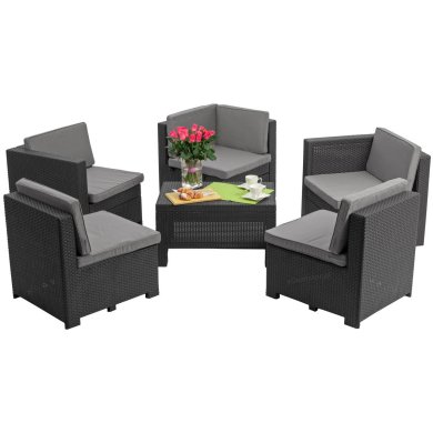 Комплект садовой мебели Keter PROVENCE Графит 227778-1 фото - 6